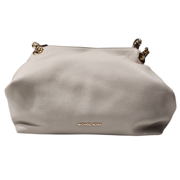 NWT MK Michael Kors Jet Set Travel Medium Dome Crossbody Satchel Color Chambray - Picture 3 of 9